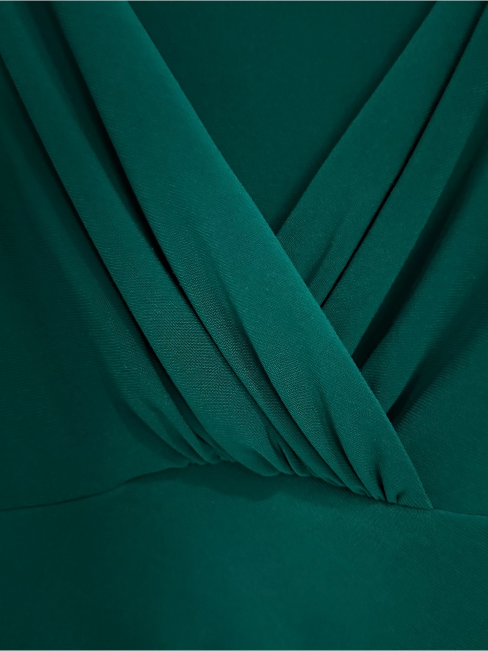 Lauren Ralph Lauren Emerald Green Ruched Sleeveless Dress Side Slit Women’s Sz 6 - Picture 3 of 8